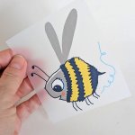 Bügelbild Nr.181 Hummel Bügelbild Nr.181 Hummel