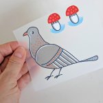 Bügelbild Nr.180 Taube Bügelbild Nr.180 Taube