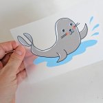 Bügelbild Nr.179 Seehund Bügelbild Nr.179 Seehund