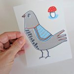 Bügelbild Nr.172 Taube Bügelbild Nr.172 Taube